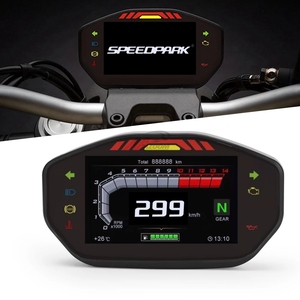 Universal Motorcycle LCD Digital Speedometer TFT 6 Gear Backlight Motorcycle Odometer for 2,4 Cylinders Motorcycle Meter