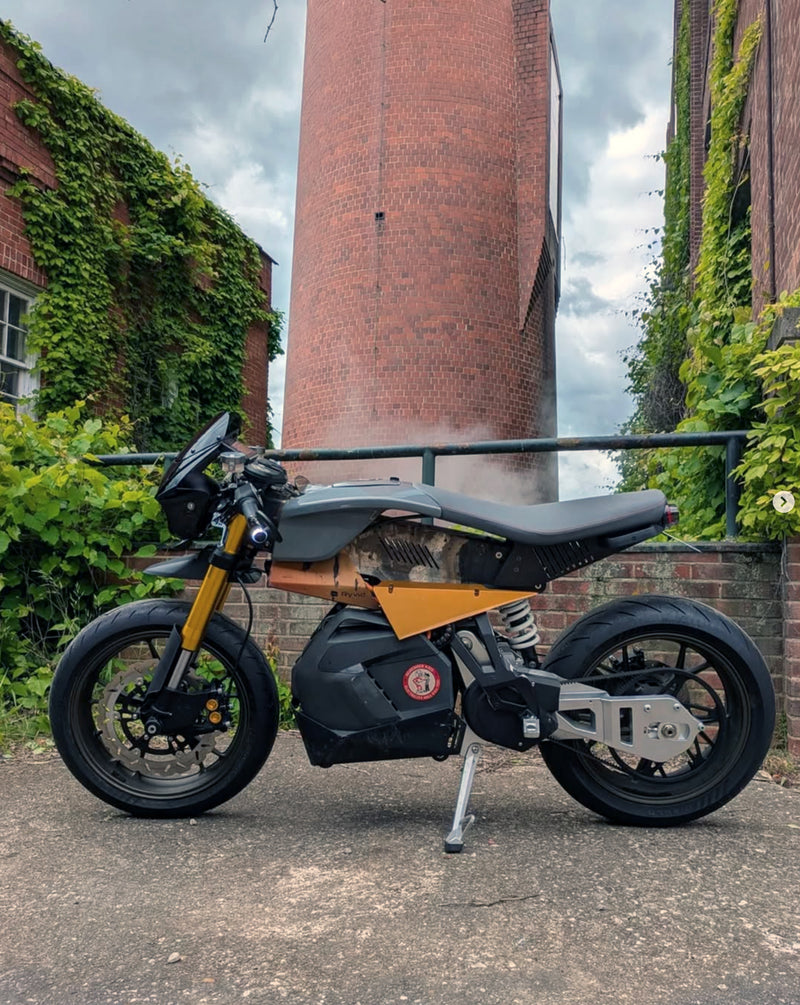 Ryvid electric motorcycle owner Oscar