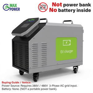 480V 3 Phase AC Power Input 20kw Portable EV Charger